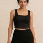 BERLIN SCOOP NECK BLACK