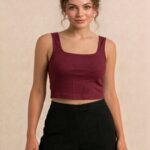 BERLIN SCOOP NECK MAROON