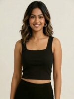 BERLIN SCOOP NECK BLACK