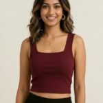 BERLIN SCOOP NECK MAROON