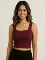 BERLIN SCOOP NECK MAROON
