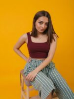 BERLIN SCOOP NECK MAROON - Image 2