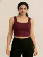BERLIN SCOOP NECK MAROON