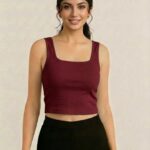 BERLIN SCOOP NECK MAROON