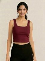 BERLIN SCOOP NECK MAROON
