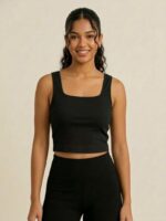BERLIN SCOOP NECK BLACK