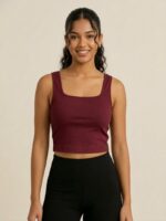 BERLIN SCOOP NECK MAROON