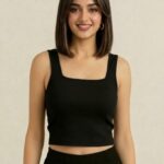 BERLIN SCOOP NECK BLACK