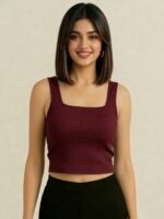BERLIN SCOOP NECK MAROON