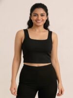 BERLIN SCOOP NECK BLACK