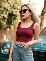 BERLIN SCOOP NECK MAROON