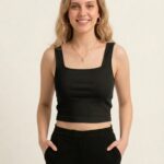 BERLIN SCOOP NECK BLACK