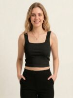 BERLIN SCOOP NECK BLACK