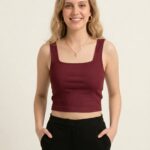 BERLIN SCOOP NECK MAROON