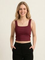 BERLIN SCOOP NECK MAROON