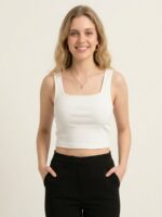 BERLIN SCOOP NECK WHITE