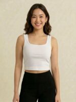 BERLIN SCOOP NECK WHITE
