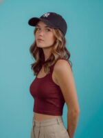 BERLIN SCOOP NECK MAROON - Image 2