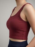 BERLIN SCOOP NECK MAROON - Image 5