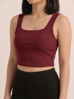BERLIN SCOOP NECK MAROON - Image 6