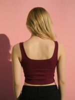 BERLIN SCOOP NECK MAROON - Image 4
