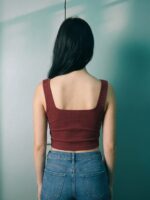 BERLIN SCOOP NECK MAROON - Image 2