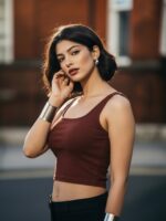 BERLIN SCOOP NECK MAROON - Image 5