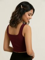 BERLIN SCOOP NECK MAROON - Image 2
