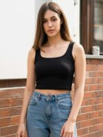 BERLIN SCOOP NECK BLACK