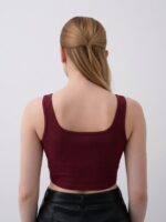 BERLIN SCOOP NECK MAROON - Image 2