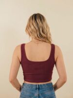 BERLIN SCOOP NECK MAROON - Image 2