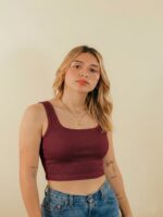 BERLIN SCOOP NECK MAROON