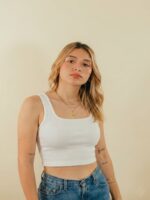 BERLIN SCOOP NECK WHITE