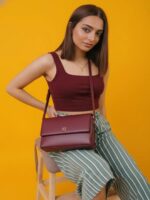 BERLIN SCOOP NECK MAROON - Image 4