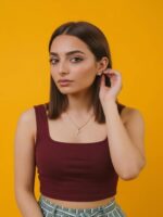 BERLIN SCOOP NECK MAROON - Image 5