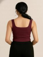 BERLIN SCOOP NECK MAROON - Image 2