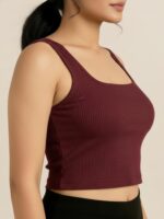 BERLIN SCOOP NECK MAROON - Image 5