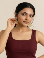 BERLIN SCOOP NECK MAROON - Image 6