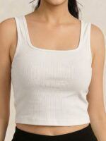 BERLIN SCOOP NECK WHITE - Image 5