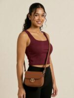 BERLIN SCOOP NECK MAROON - Image 4