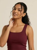 BERLIN SCOOP NECK MAROON - Image 5