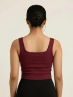 BERLIN SCOOP NECK MAROON - Image 2