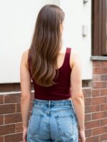 BERLIN SCOOP NECK MAROON - Image 5