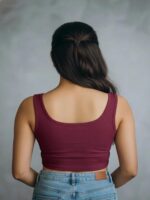 BERLIN SCOOP NECK MAROON - Image 3
