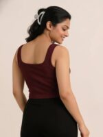 BERLIN SCOOP NECK MAROON - Image 4
