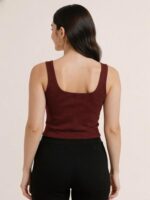 BERLIN SCOOP NECK MAROON - Image 4