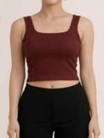 BERLIN SCOOP NECK MAROON - Image 5