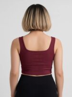 BERLIN SCOOP NECK MAROON - Image 2