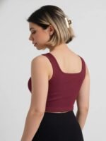 BERLIN SCOOP NECK MAROON - Image 4