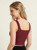 BERLIN SCOOP NECK MAROON - Image 2